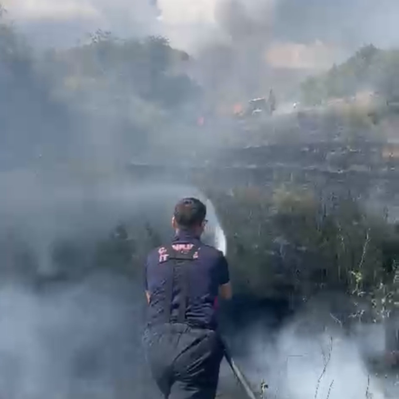 Çankırı’da çıkan arazi yangını söndürüldü