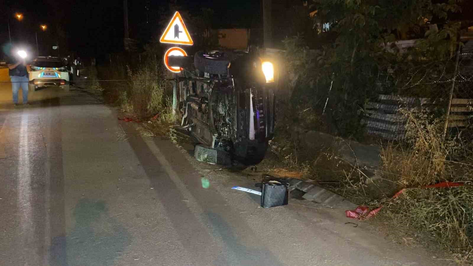 Kontrolden çıkan cip takla attı: 2 yaralı