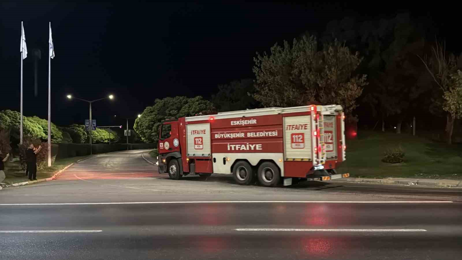 Eskişehir’de TEI fabrikasında korkutan yangın