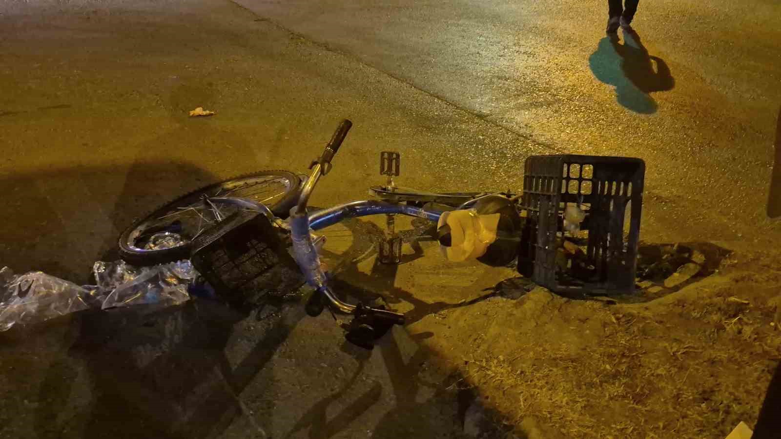 Bisiklet ile motosiklet çarpıştı: 2 kişi yaralandı