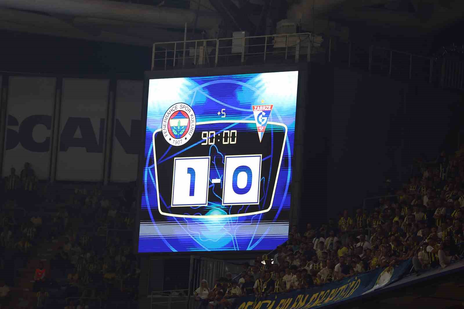 UEFA Şampiyonlar Ligi: Fenerbahçe: 1 - Gornik Zabrze: 0 (Maç sonucu)