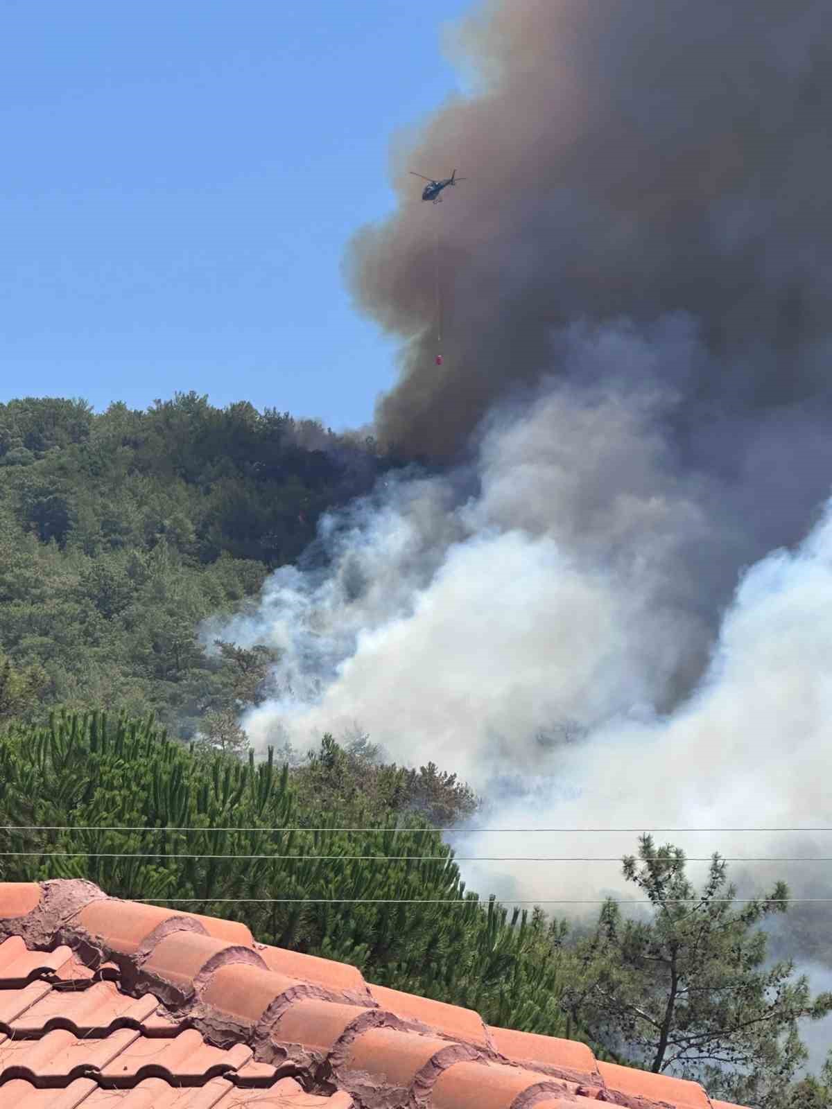 Fethiye’de orman yangını