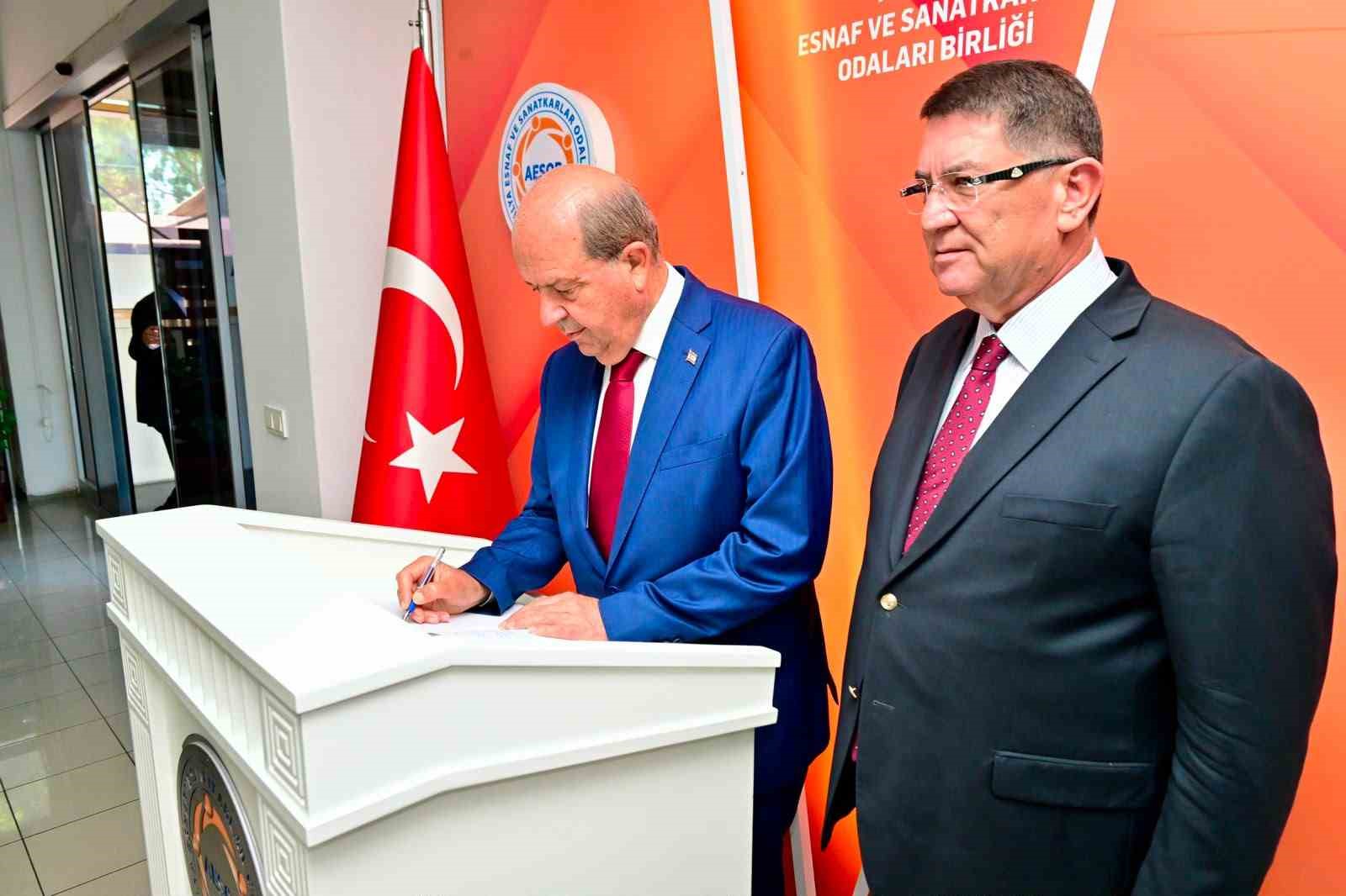 Ersin Tatar: "Türkiye ile KKTC arasındaki kardeşliğin en güçlü temsilcilerinden biri esnaftır"