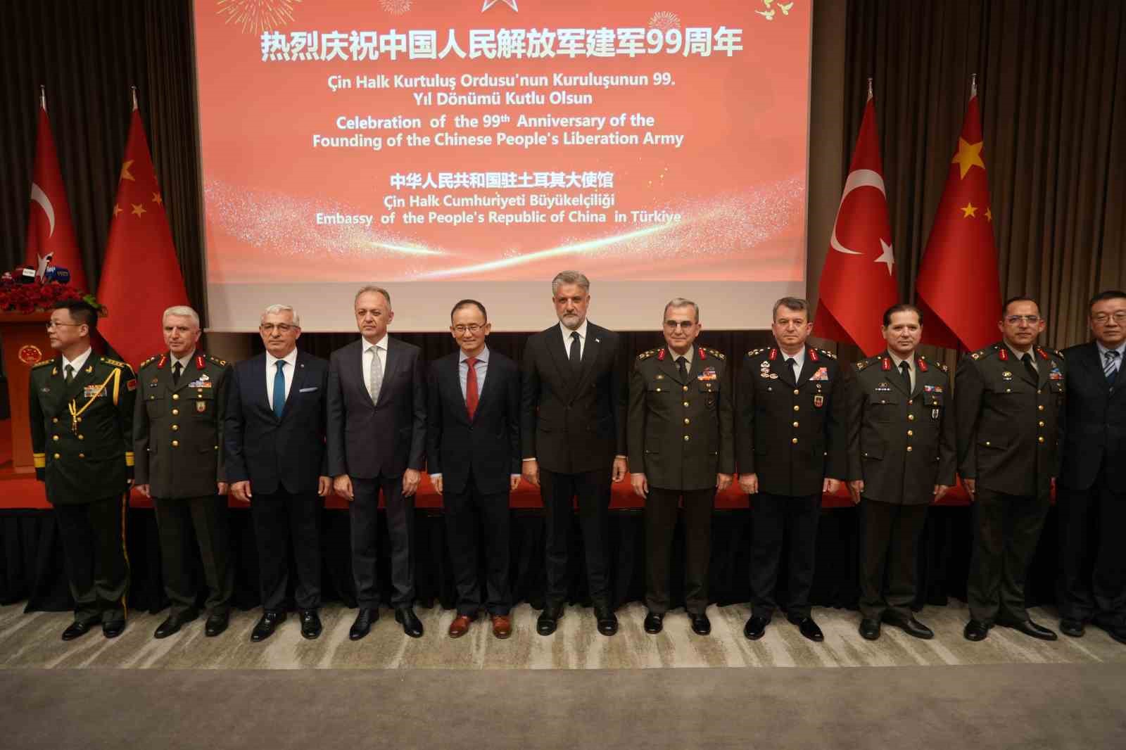 Ankara’da Çin Halk Kurtuluş Ordusu’nun kuruluşunun 99. yıl dönümü kutlandı