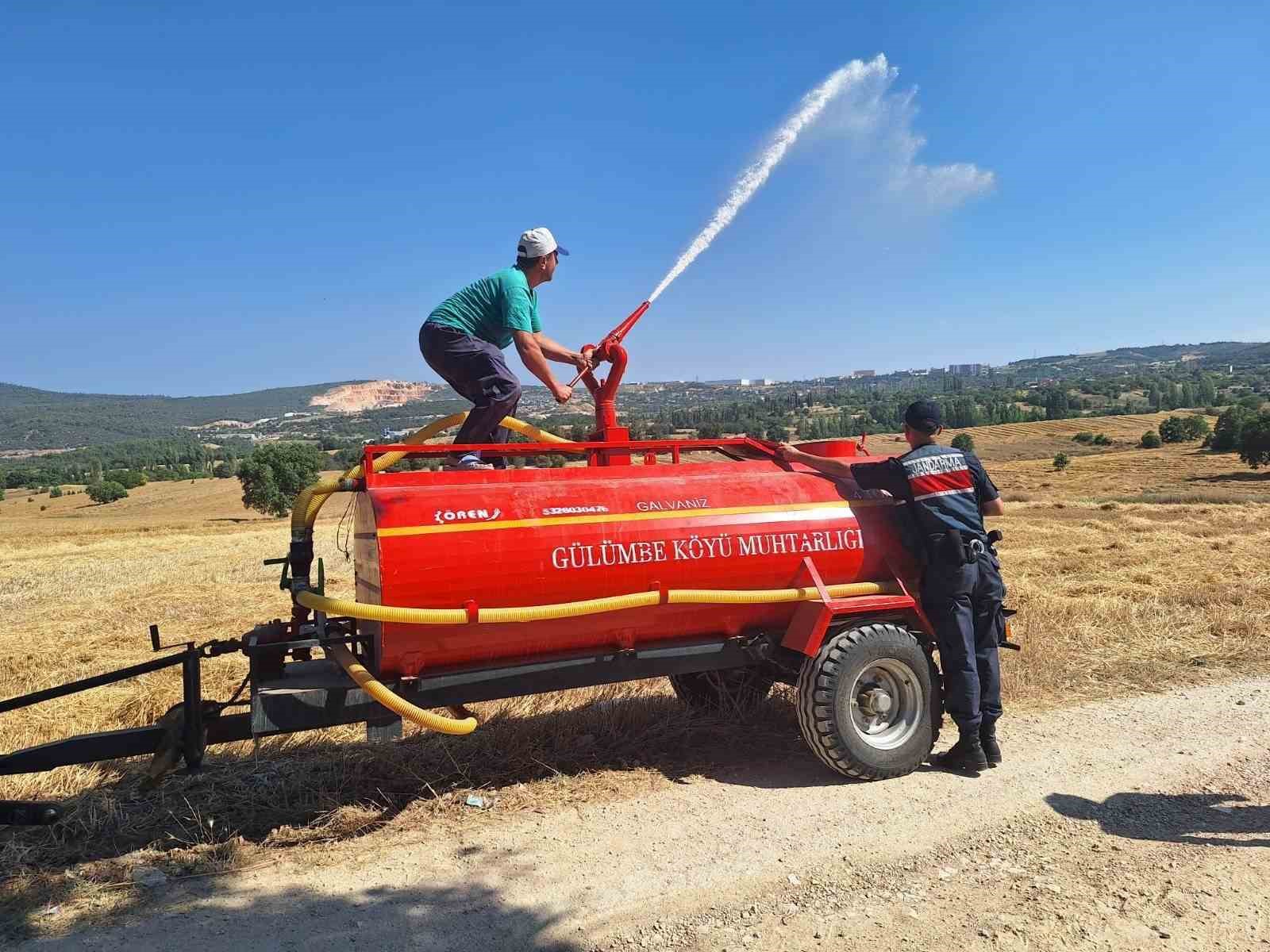 Yangın riskine karşı biçerdöverler kontrolden geçti