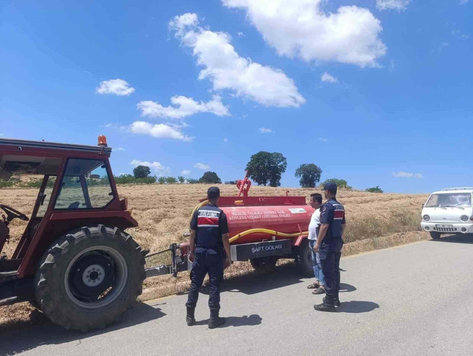 Yangın riskine karşı biçerdöverler kontrolden geçti