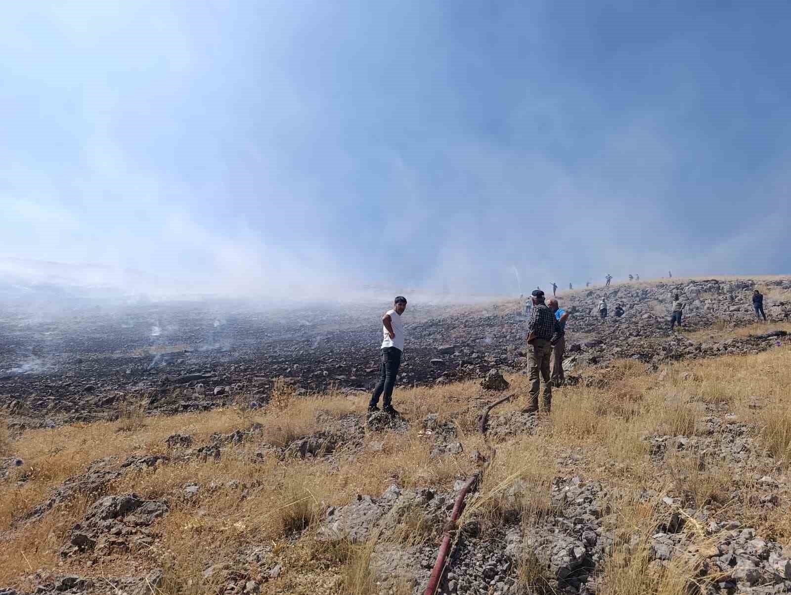 Malatya’da anız yangını