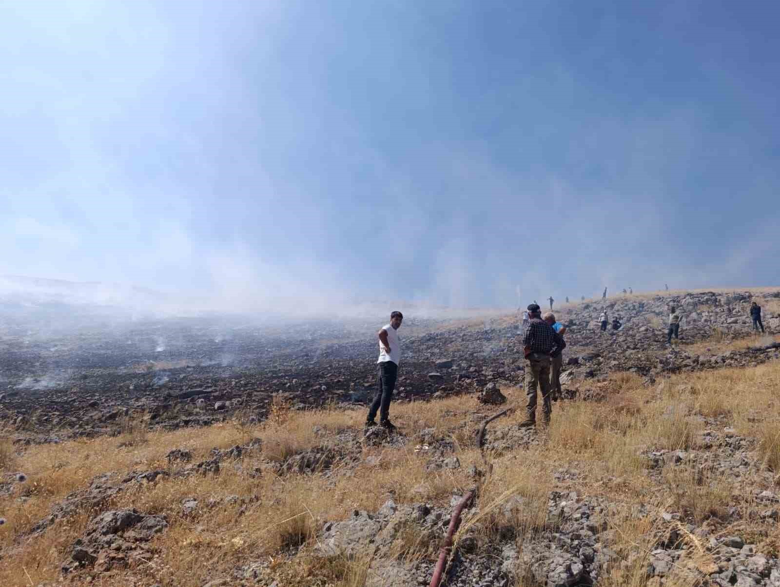 Malatya’da anız yangını