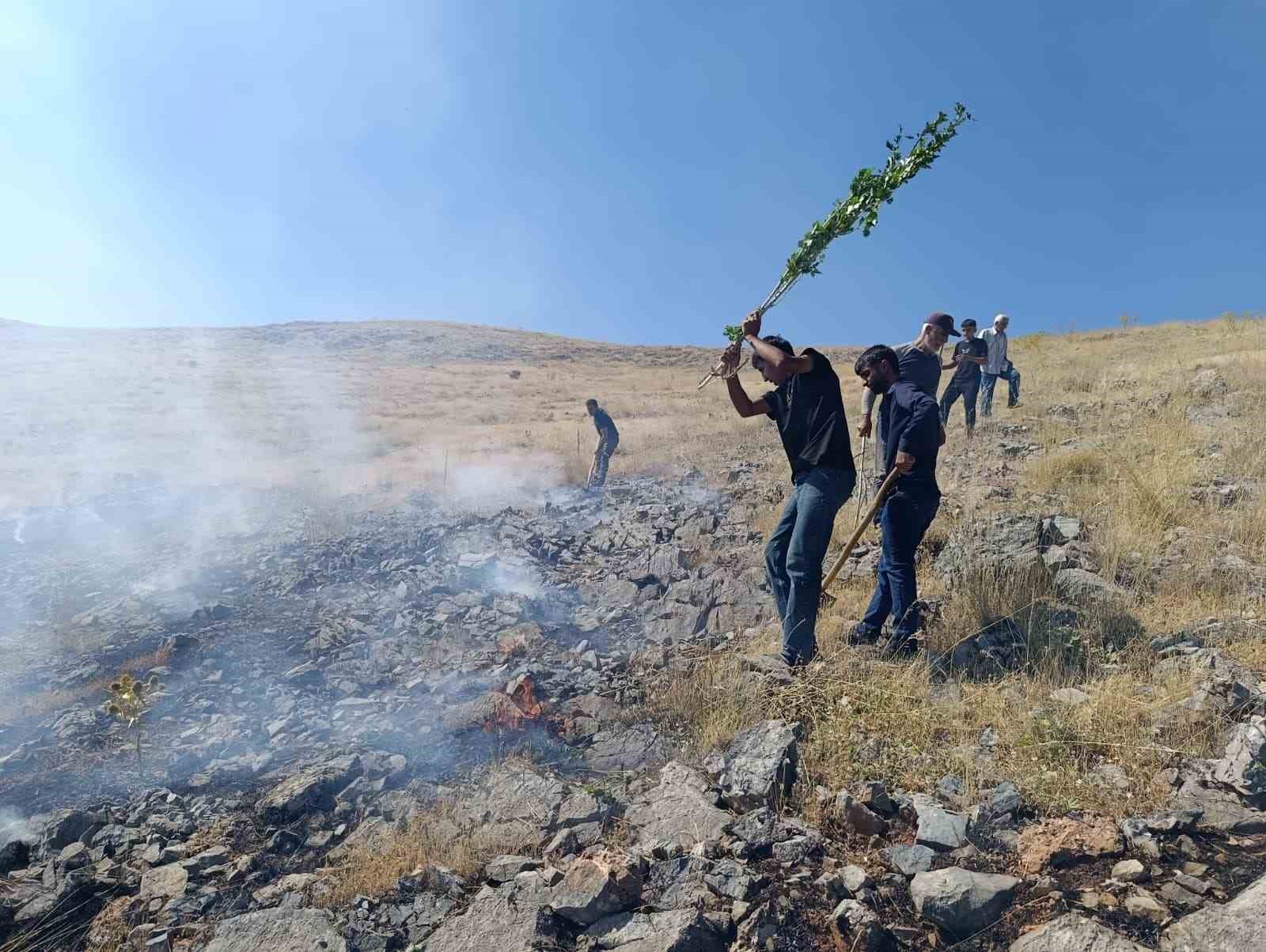 Malatya’da anız yangını