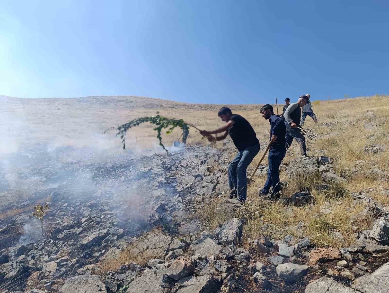 Malatya’da anız yangını