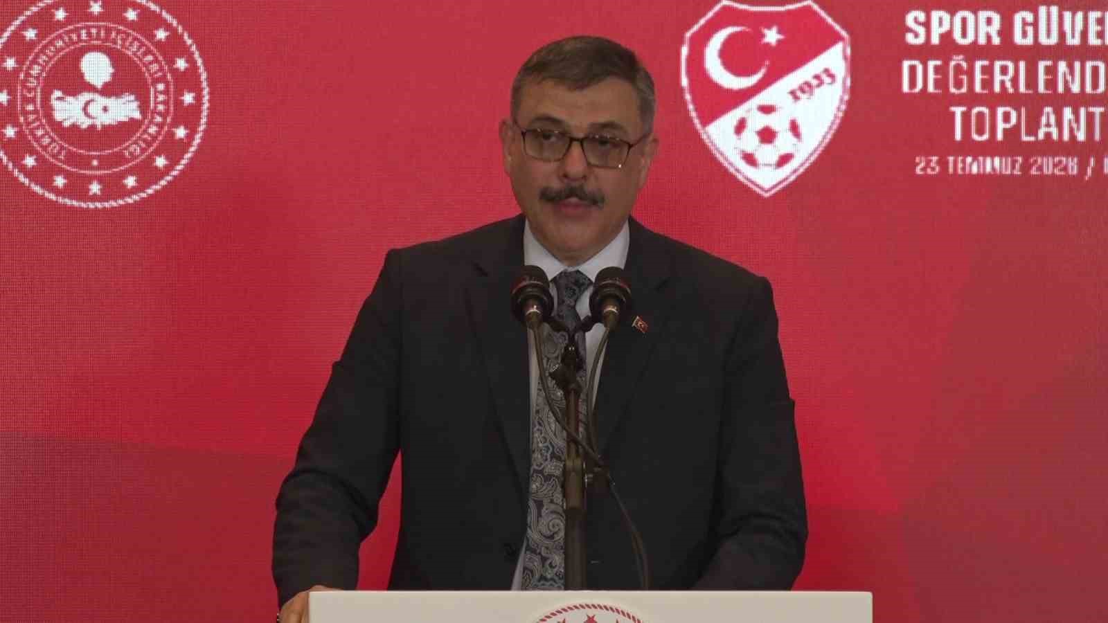İçişleri Bakanı Çiftçi: "Sporda huzur, Türkiye’nin huzuru demektir"
