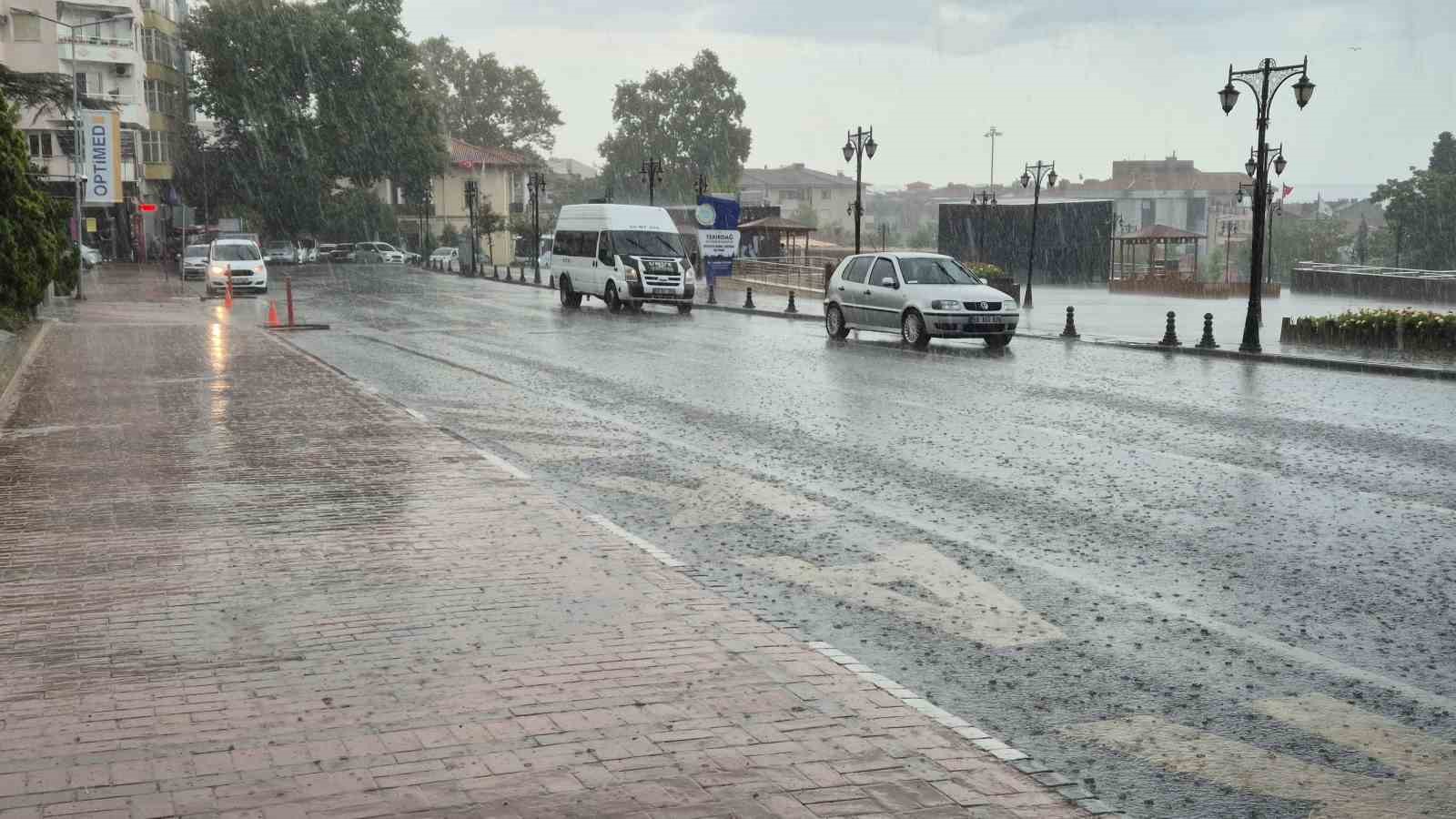 Tekirdağ’da şiddetli yağış