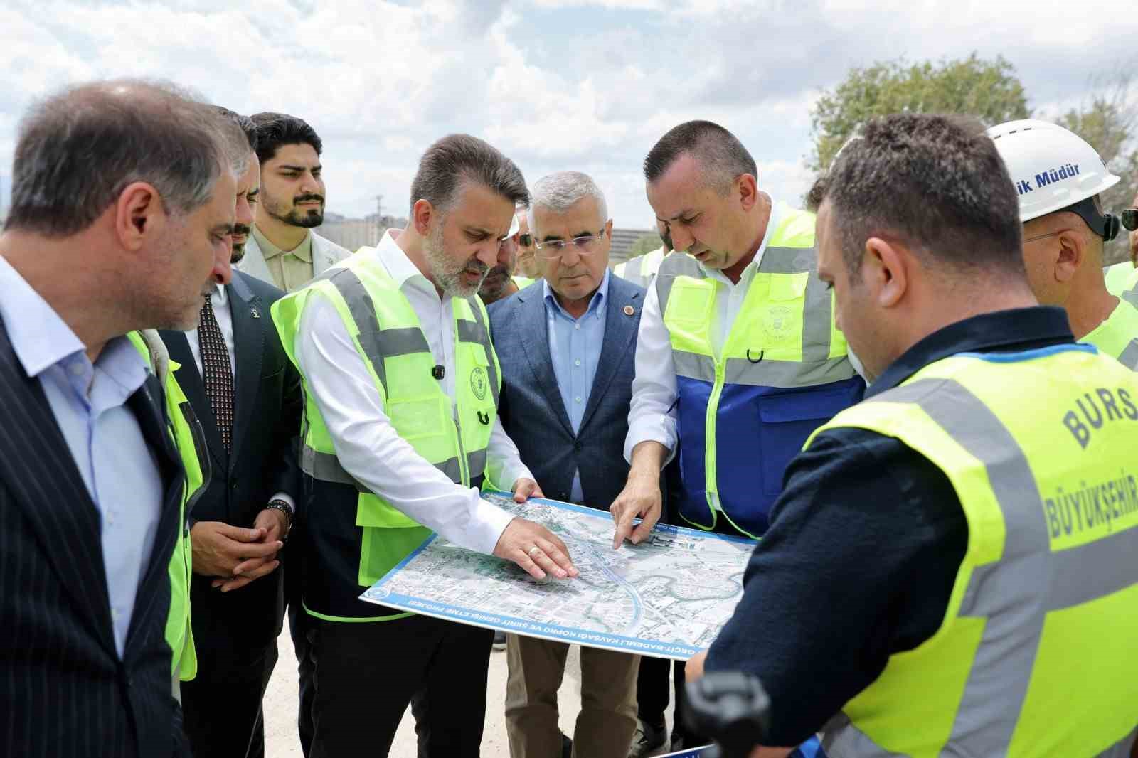 Başkan Vekili Biba, Mudanya yolunda ulaşımı rahatlatacak projeleri inceledi