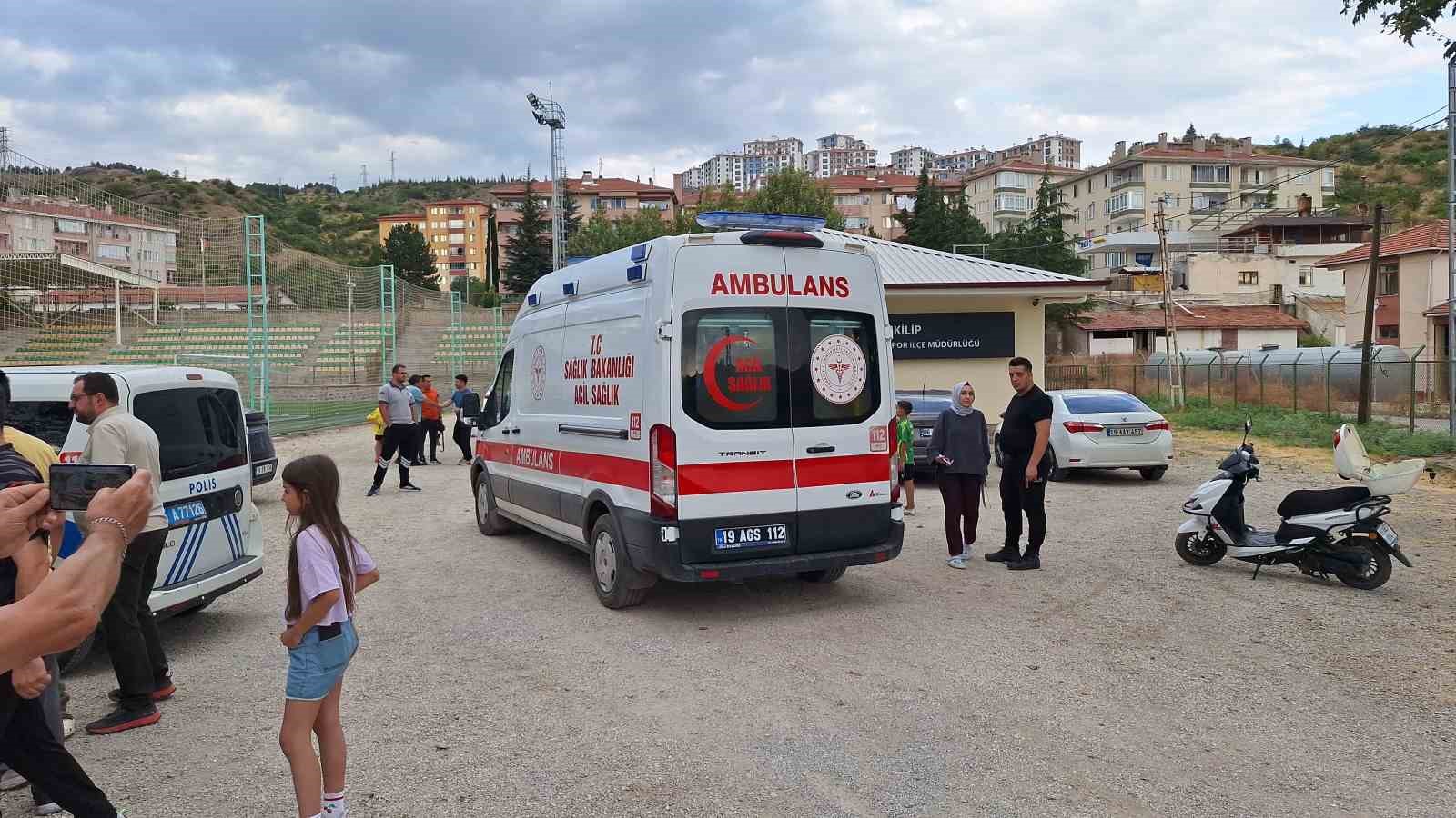 Çorum’da parmağı kopan çocuk için helikopter ambulans havalandı