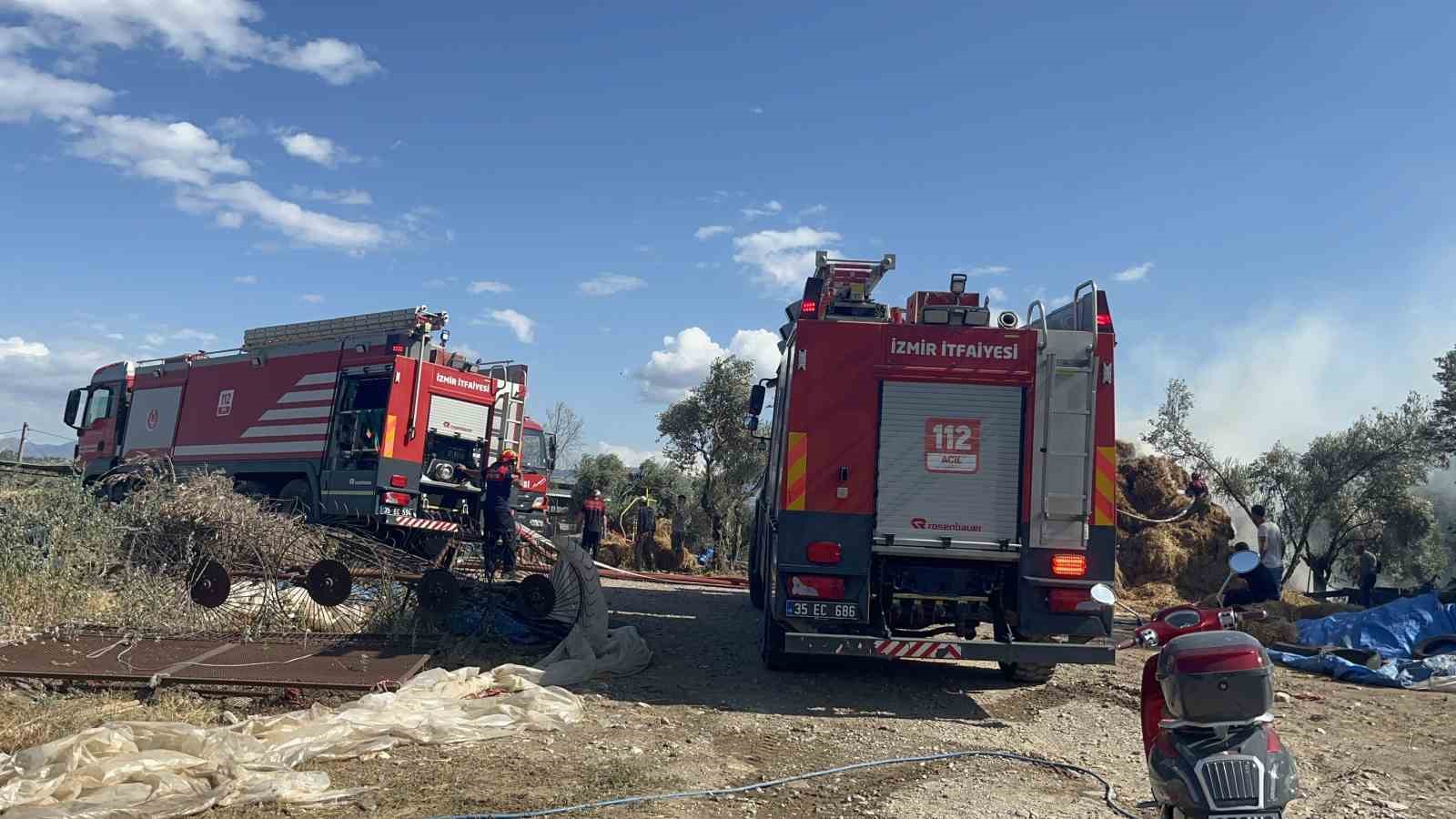 İzmir’de korkutan yangın: Alevler evlere ve ağıllara kadar ulaştı