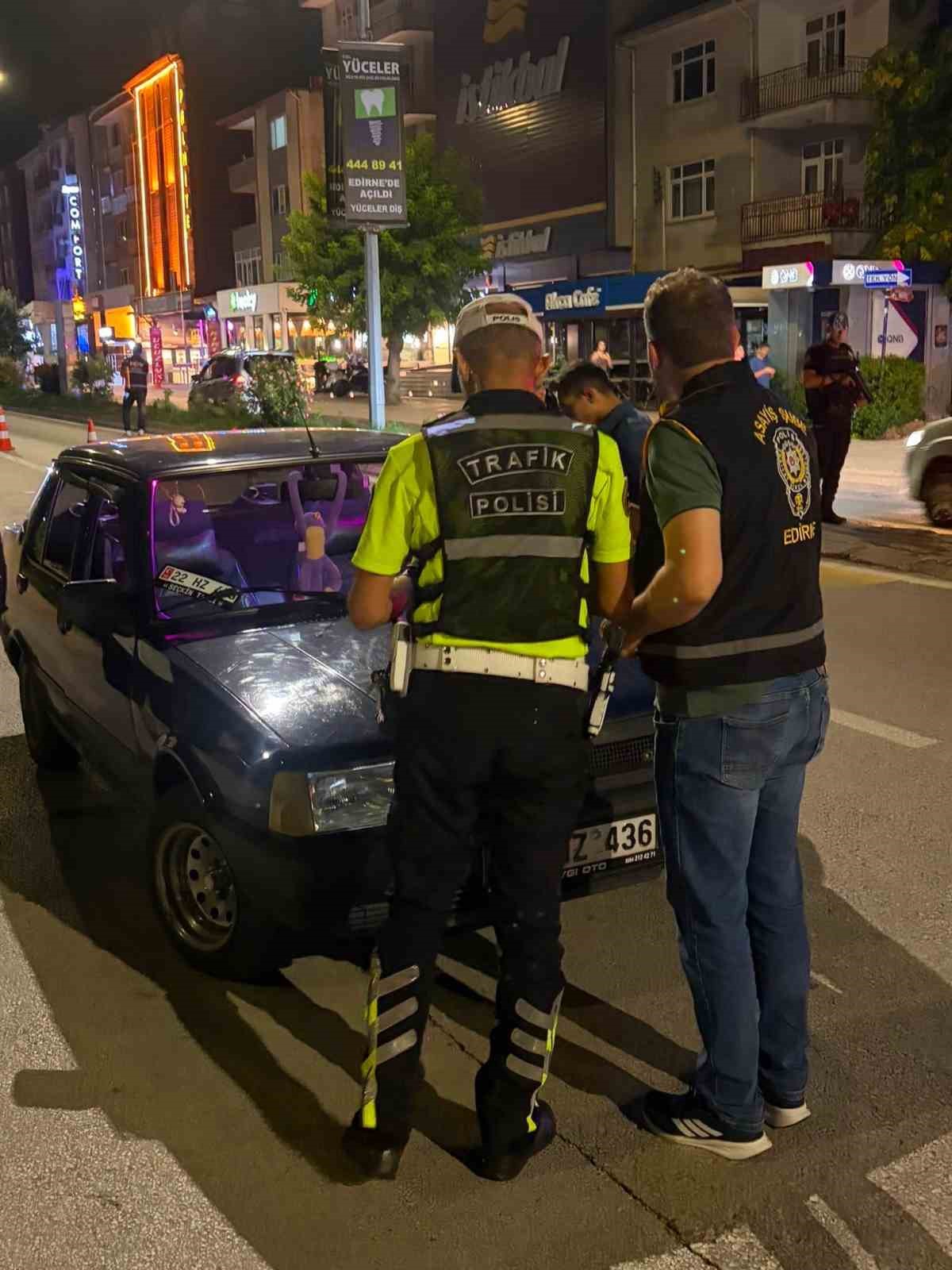 Edirne polisinden şok uygulama