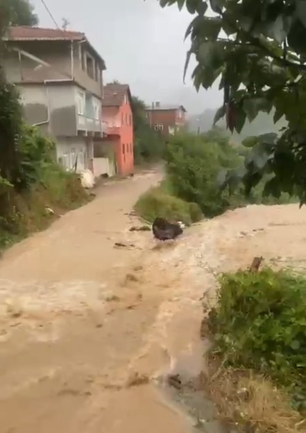 Selin vurduğu Doğanyurt’ta menfezler tıkandı, köylerde dereler taştı
