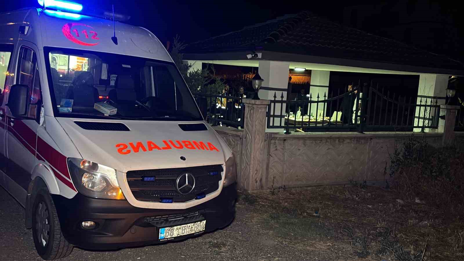 Aksaray’da villa bahçesindeki içki masasında cinayet: 1 ölü