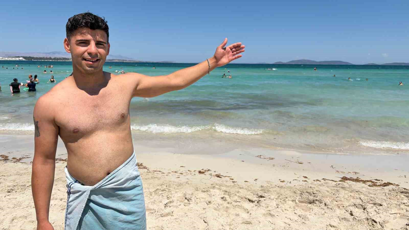 Tatilciler hafta sonu Çeşme’nin keyfini çıkardı