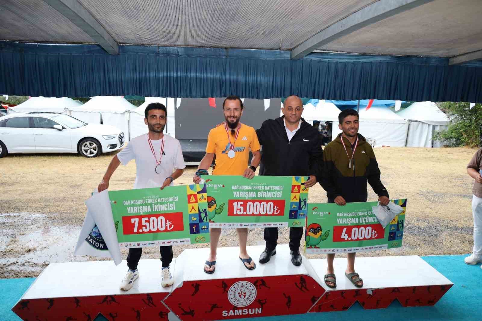 Kapıkayafest’te 21 kilometrelik dağ koşusunda nefes kesen mücadele