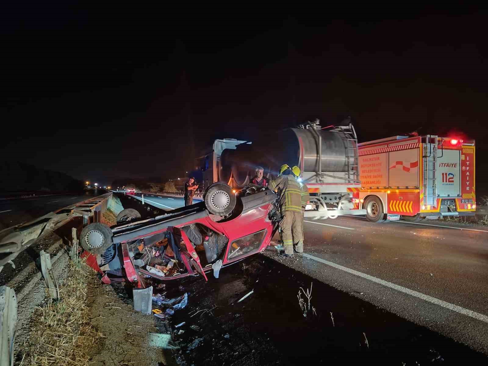 Susurluk’ta trafik kazası: 1’i çocuk 5 yaralı