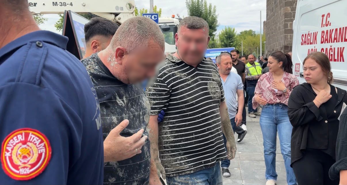 Beton mikserinin pompası patladı: 5 kişi hastaneye kaldırıldı