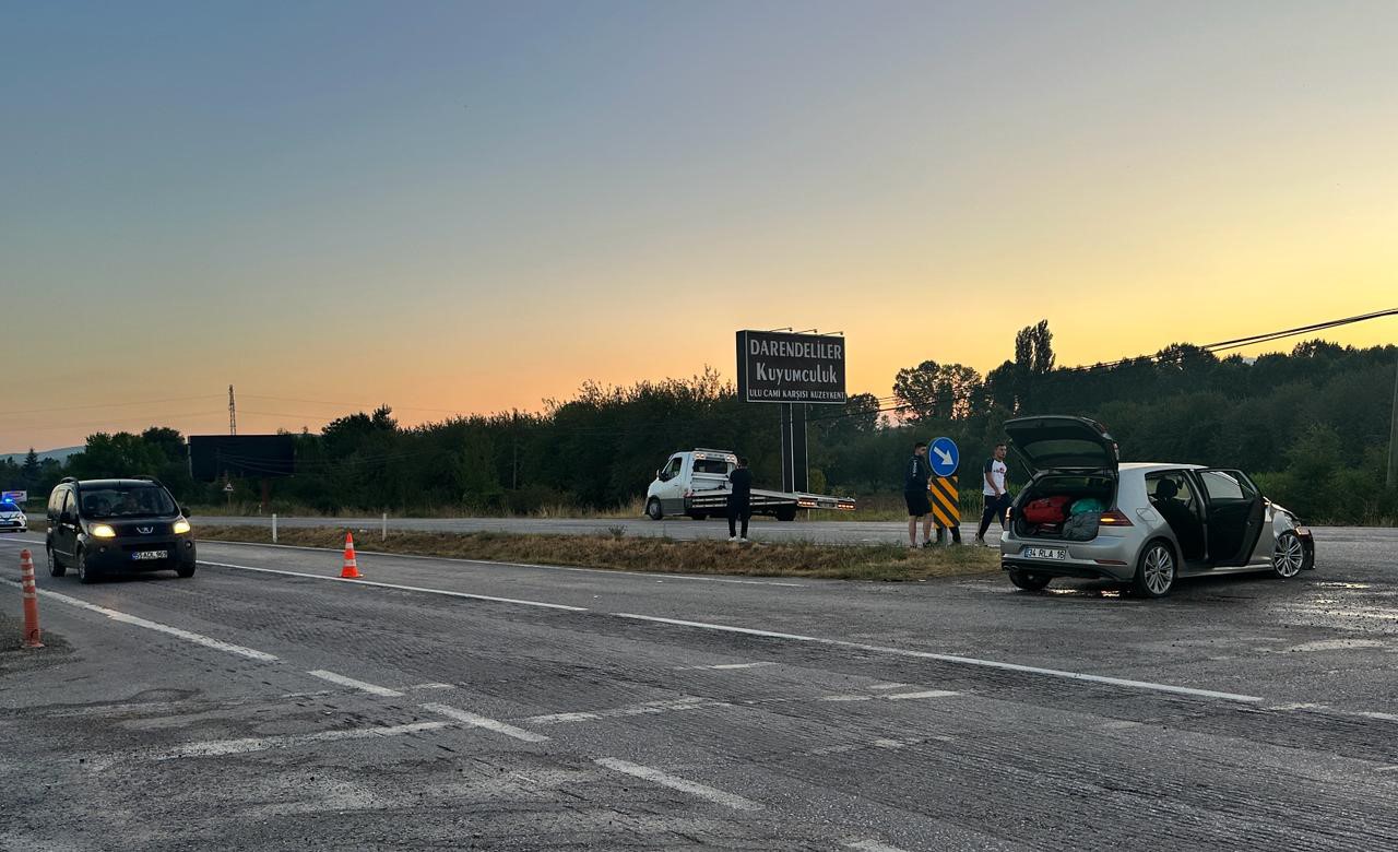 Kastamonu’da iki otomobil çarpıştı: 2 yaralı