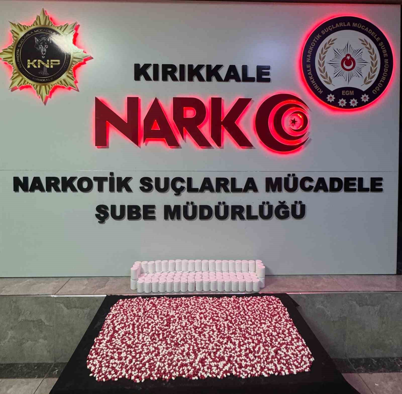 Kırıkkale’de binlerce uyuşturucu hap ele geçirildi: 2 tutuklama