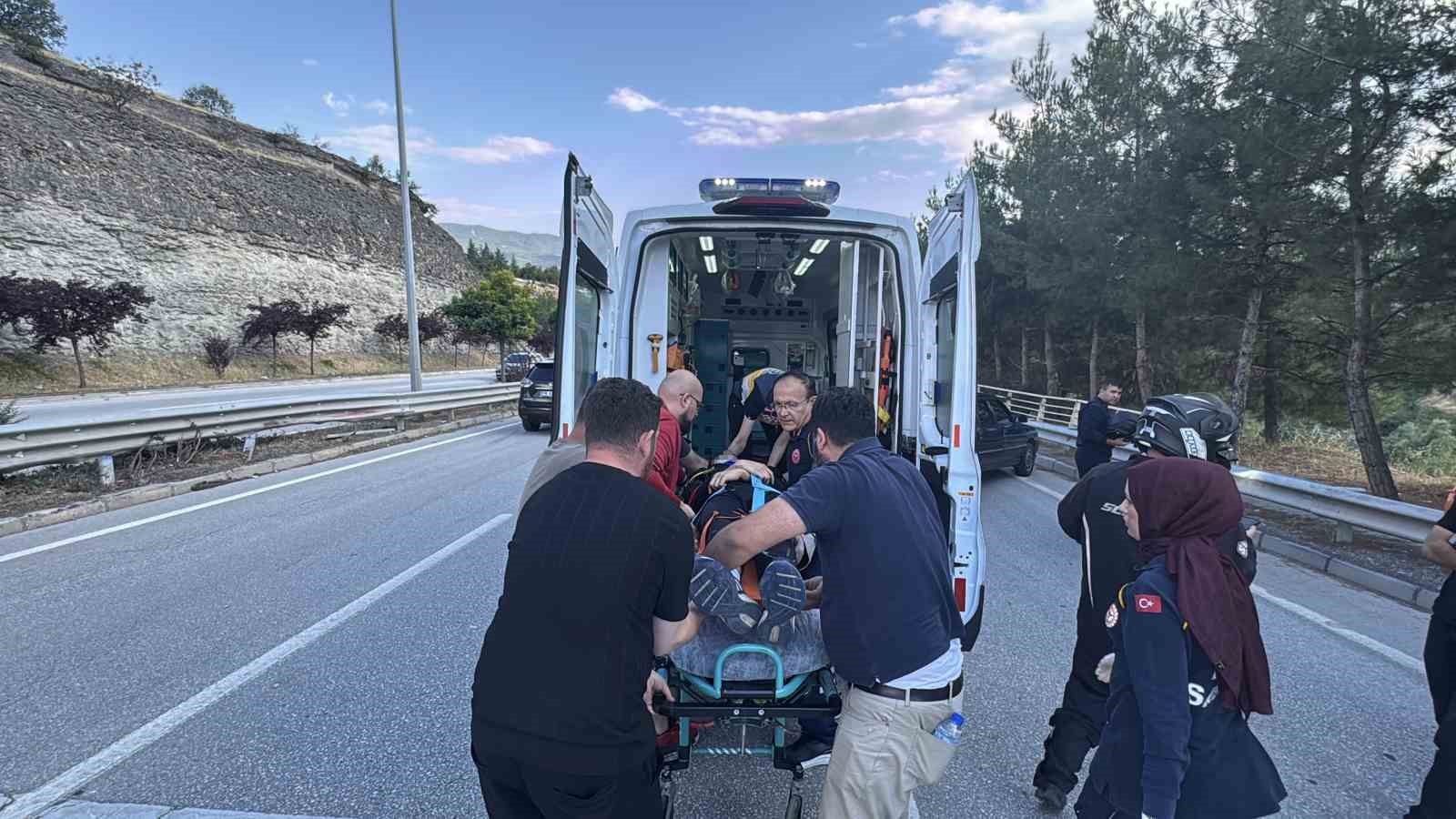 Karabük’te devrilen motosikletin sürücüsü yaralandı