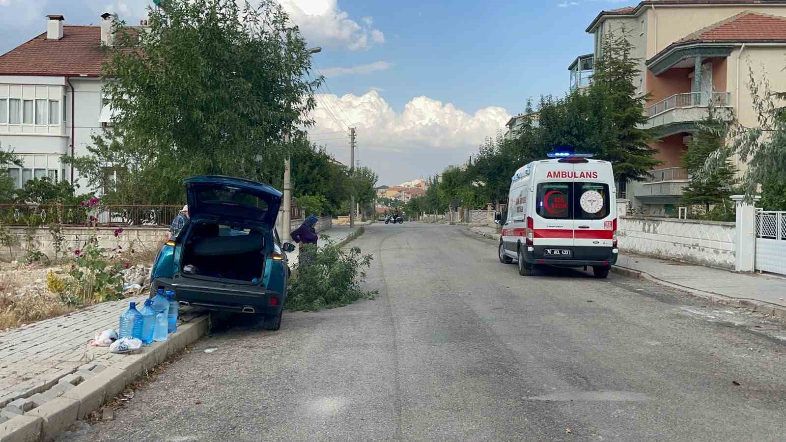 Karaman’da iki aracın karıştığı kazada 1 kişi yaralandı