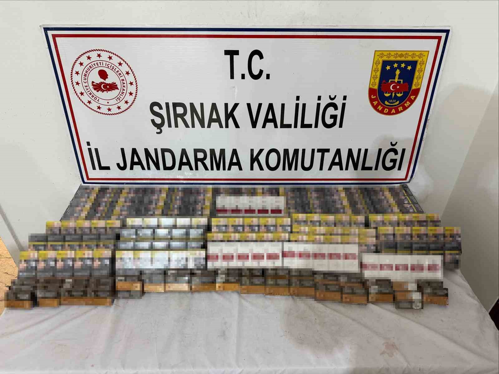 Şırnak’ta 9 milyon liralık kaçak ürün ele geçirildi