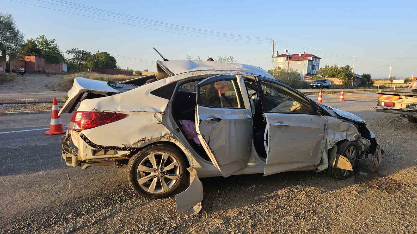 Kastamonu’da iki otomobil çarpıştı: 2 yaralı