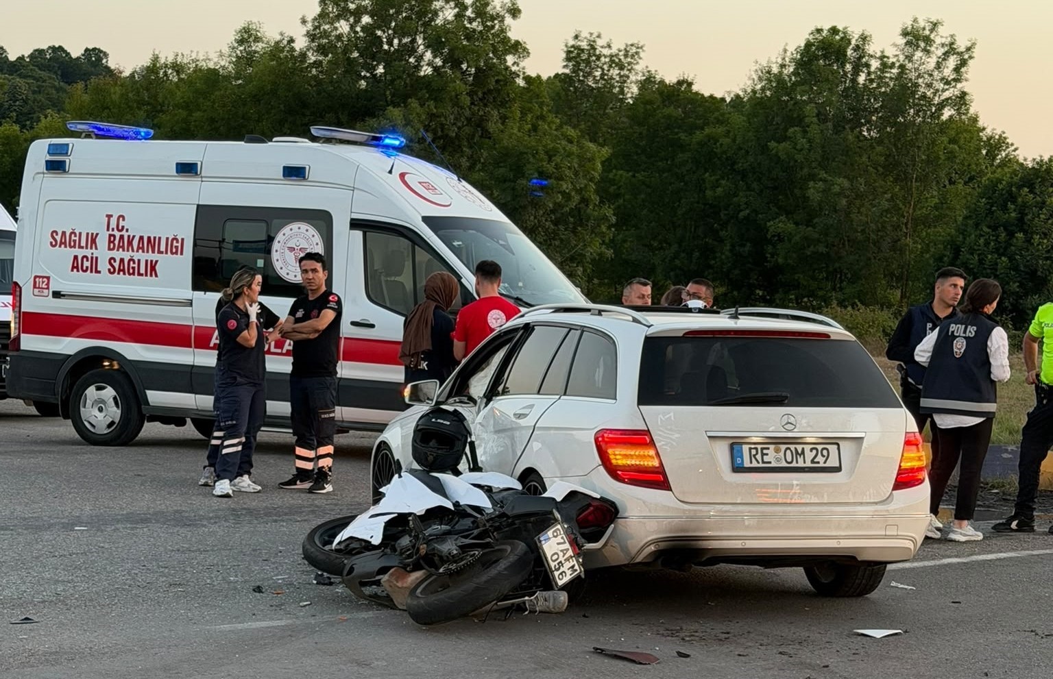 Zonguldak’ta kazada motosiklet sürücüsü hayatını kaybetti