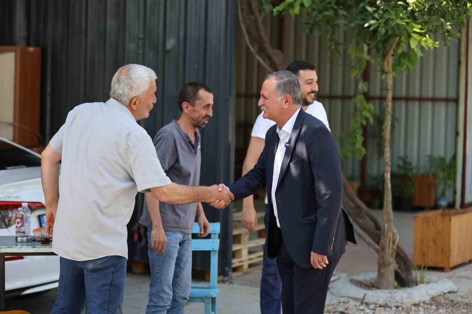 Başkan Balaban sanayi esnafının sorunları yerinde inceledi