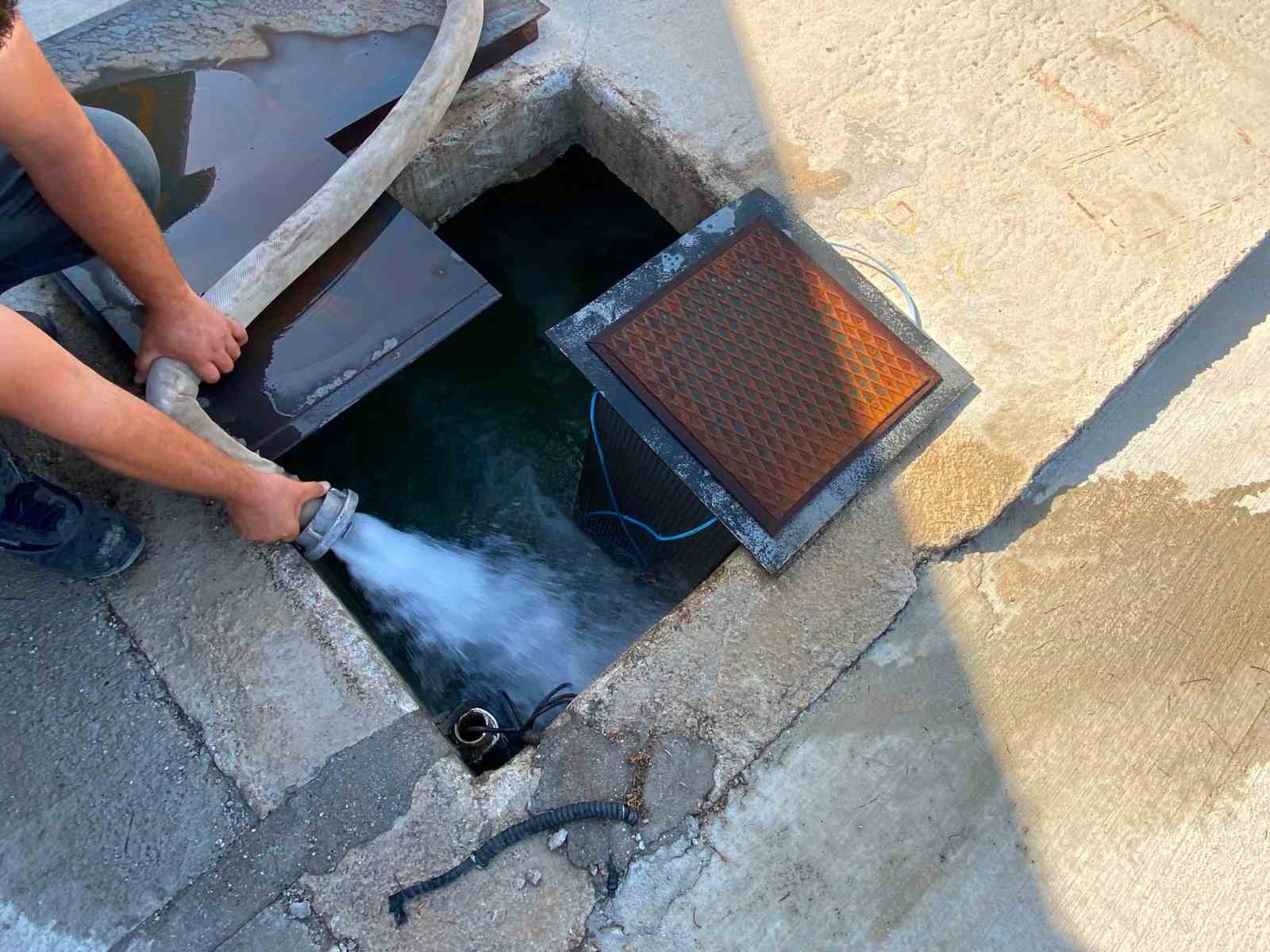 Tarım arazisine kaçak foseptik deşarjı suçüstü yakalandı
