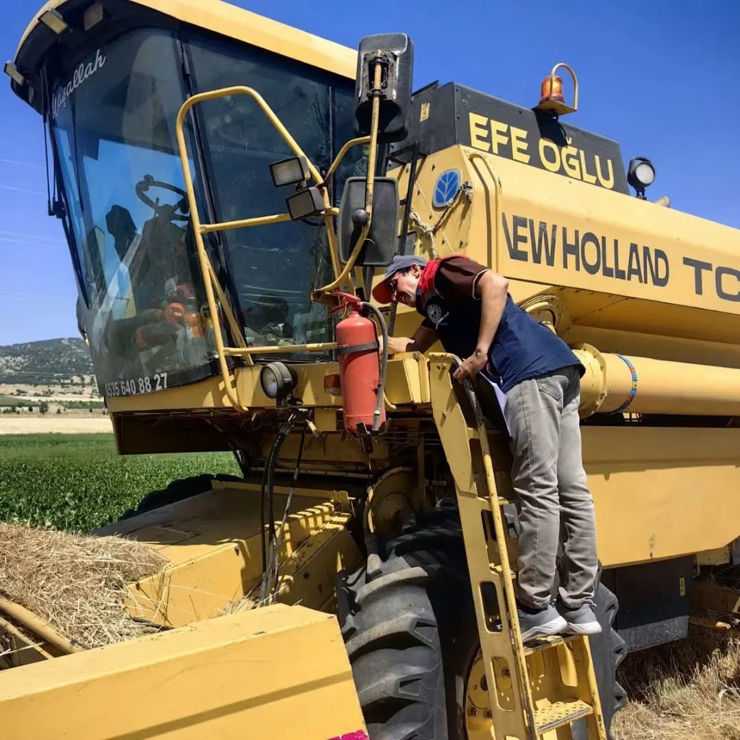 Burdur’da biçerdöverler denetleniyor