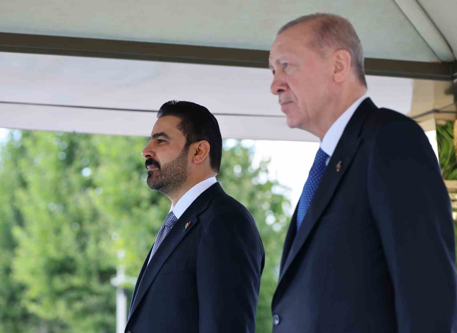 Cumhurbaşkanı Erdoğan, Irak Başbakanı Zeydi’yi törenle karşıladı