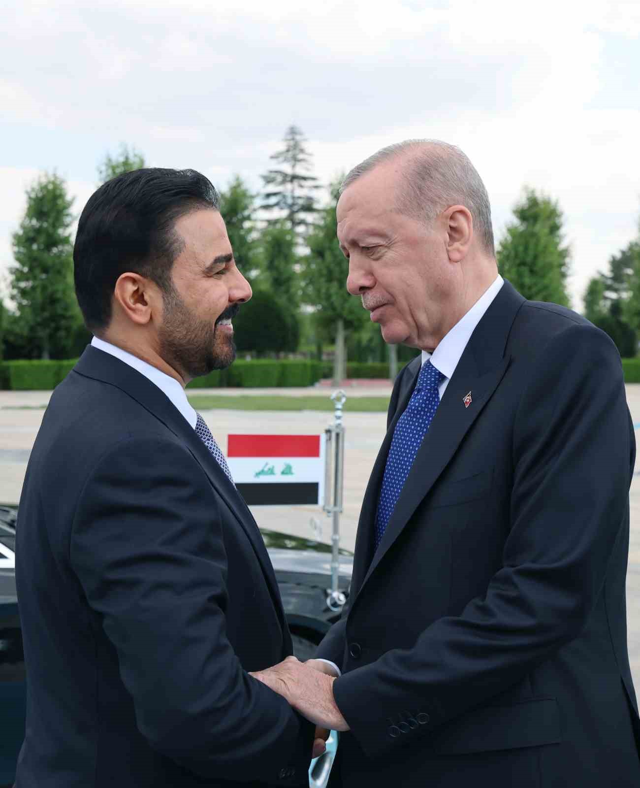 Cumhurbaşkanı Erdoğan, Irak Başbakanı Zeydi’yi törenle karşıladı