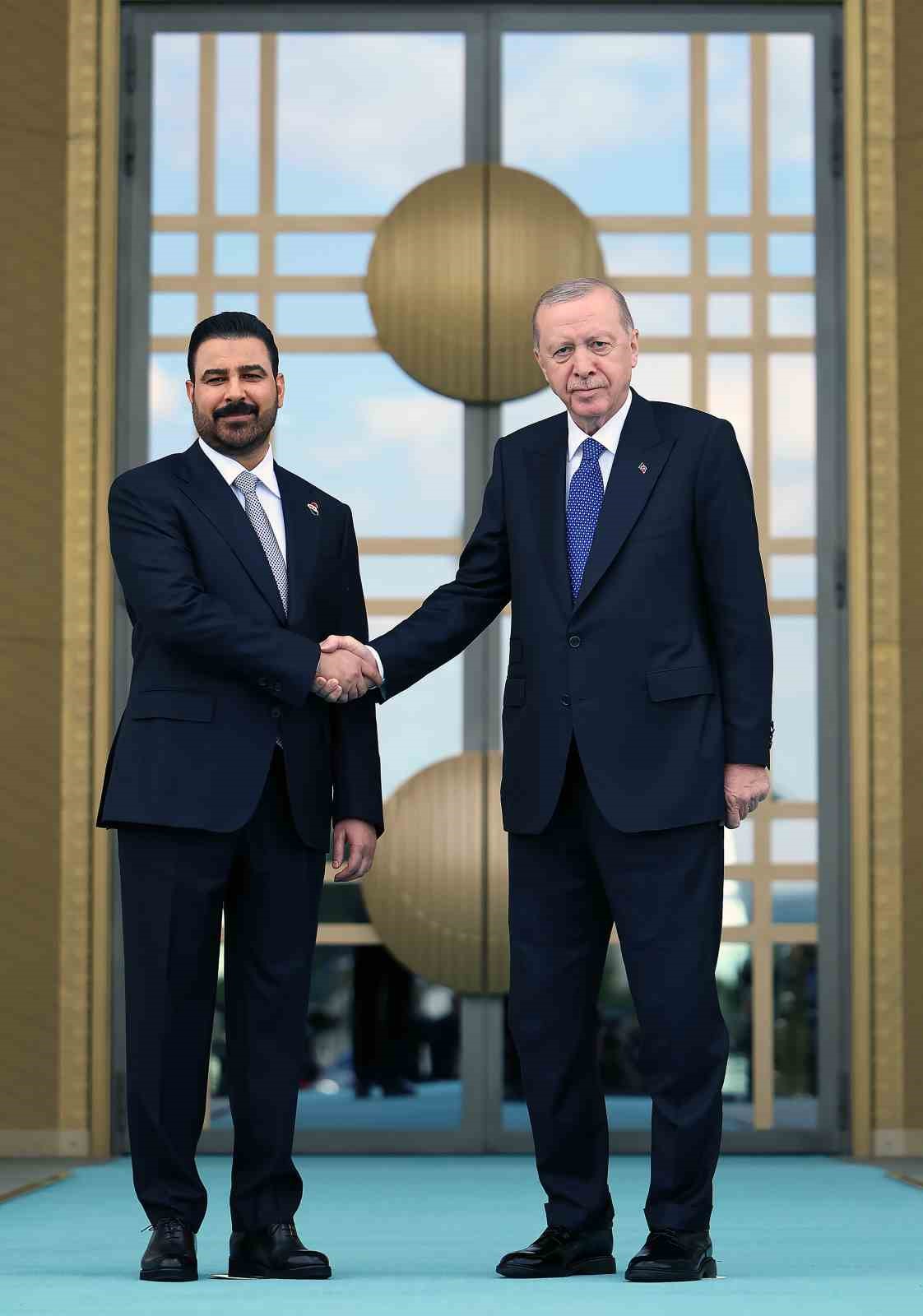 Cumhurbaşkanı Erdoğan, Irak Başbakanı Zeydi’yi törenle karşıladı
