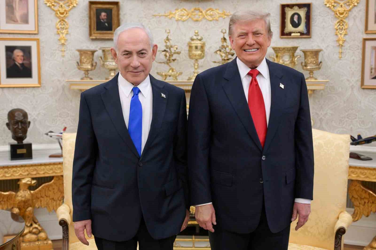 Trump ve Netanyahu, İran’la yapılan savaşın başından beri ilk kez yüz yüze görüştü