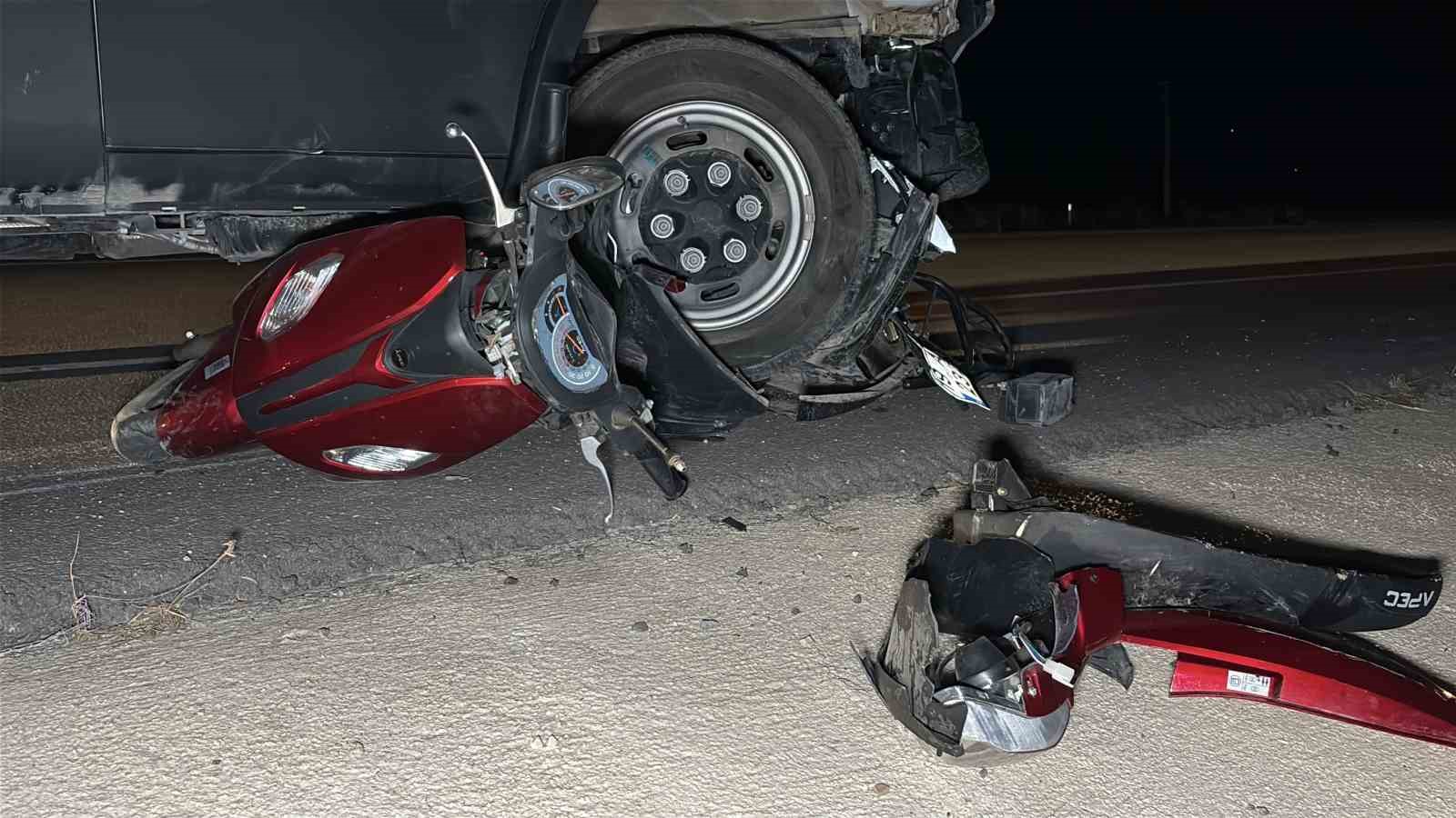 Çorum’da kamyonetle çarpışan motosikletin sürücüsü hayatını kaybetti