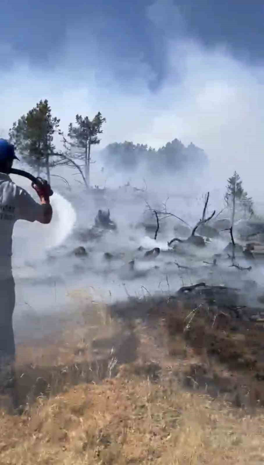 Kütahya’da orman yangını: Ekipler havadan ve karadan müdahale ediyor