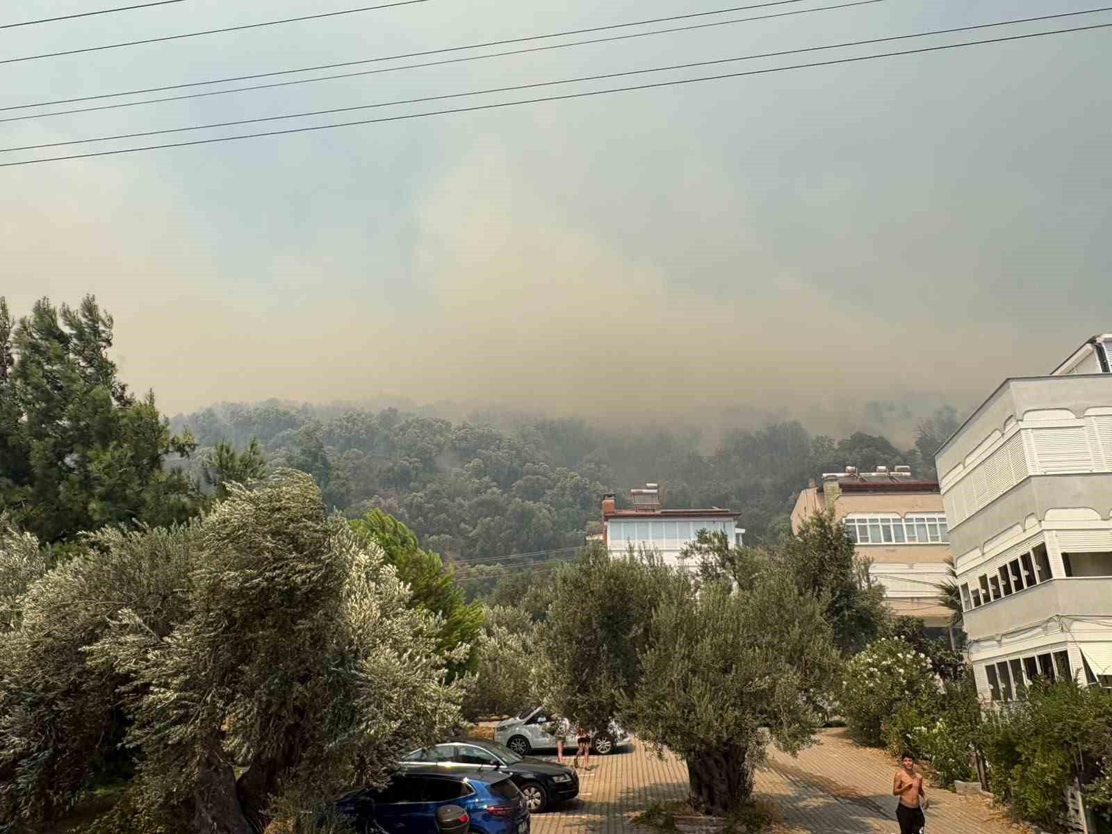 Kazdağı eteklerinde yangın
