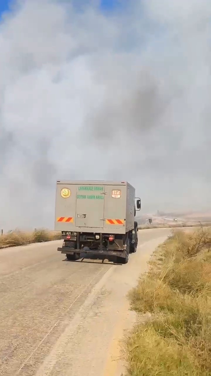 Çanakkale Valisi Toraman yangın bölgesinde