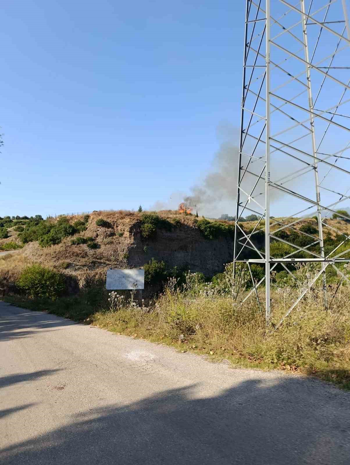 Osmaniye’de mesire alanından çıkan yangın söndürüldü