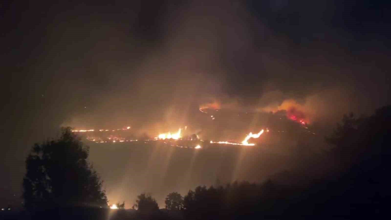 Serik’te çıkan orman yangınına ilk müdahaleyi vatandaşlar yaptı
