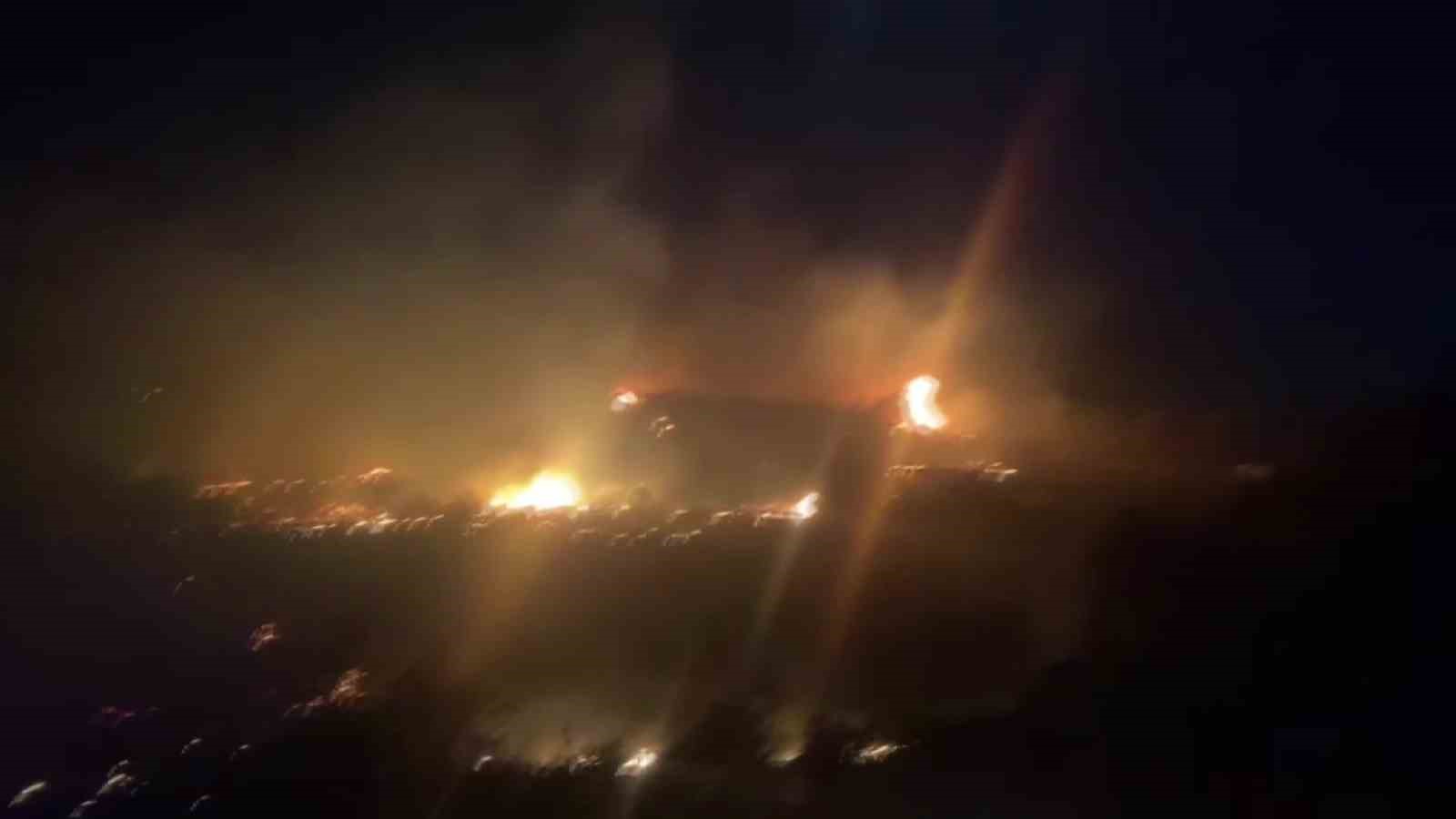 Serik’te çıkan orman yangınına ilk müdahaleyi vatandaşlar yaptı