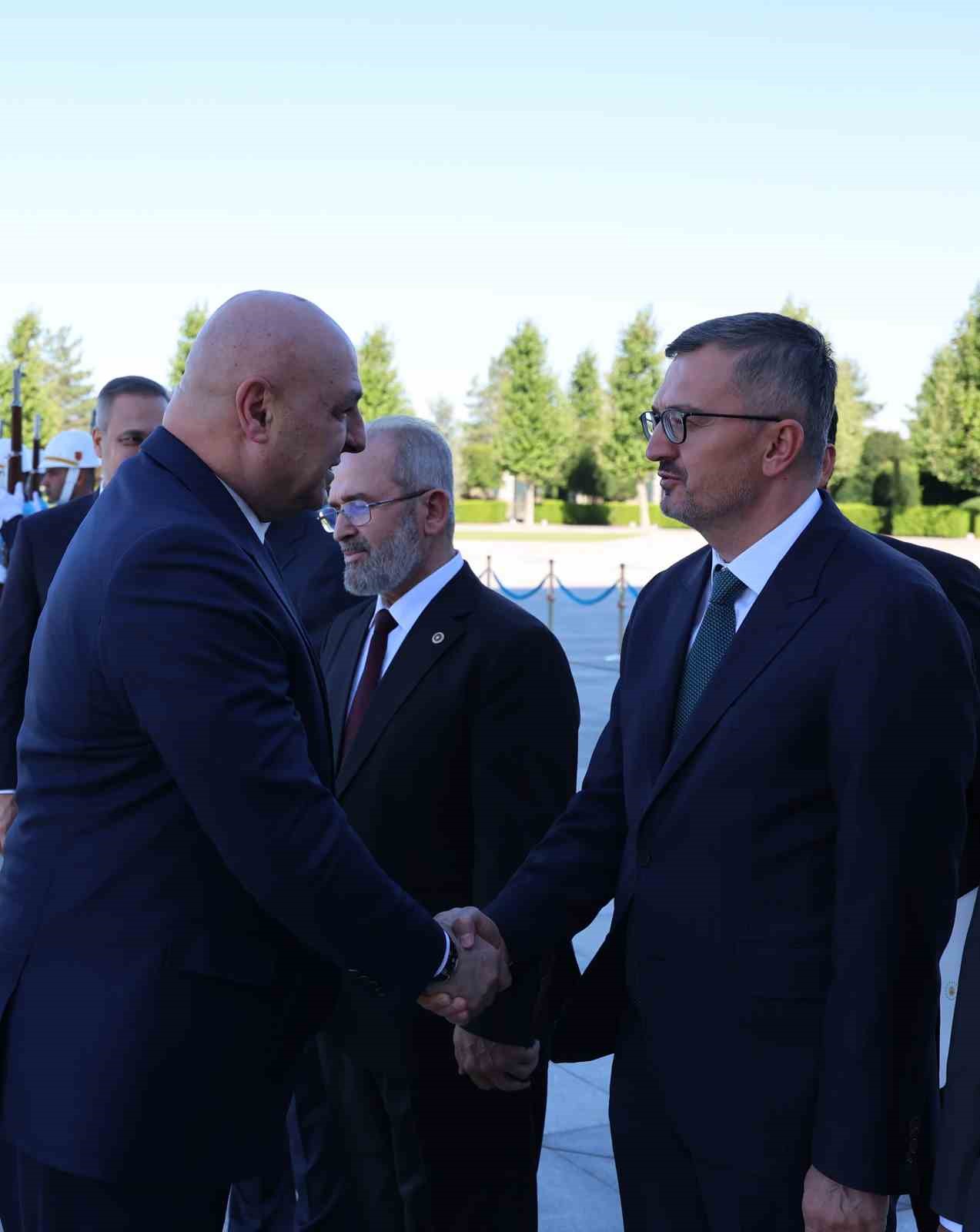 Cumhurbaşkanı Erdoğan, Lübnan Cumhurbaşkanı Avn’i törenle karşıladı