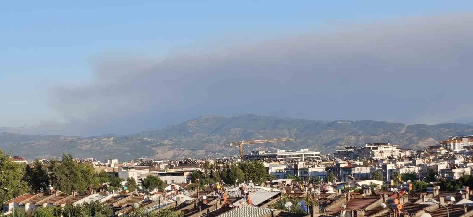 Çine yangının dumanları Efeler’e ulaştı