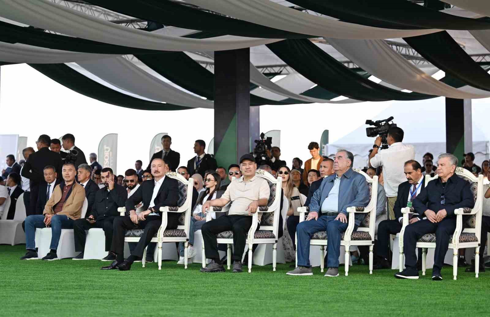 Özbekistan, Tacikistan ve Azerbaycan cumhurbaşkanları, Kırgızistan’da golf kulübü açılışına katıldı
